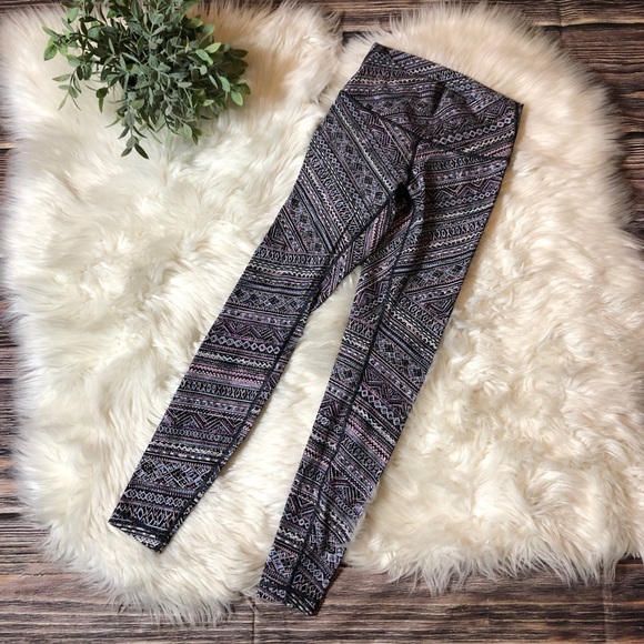 lululemon athletica Pants - Lululemon Hi Rise Print Wunder Under Leggings